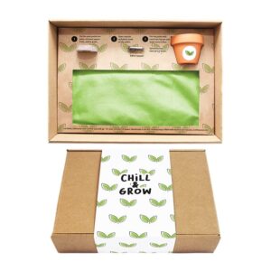 Cadeauset met kweekkit – Chill and grow — Cadeausets met logo