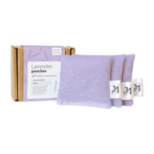 Lavendelzakjes in cadeauset – 3 stuks — Wellnessgeschenken